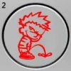 Sticker niño orinando