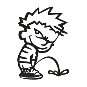 Sticker niño orinando