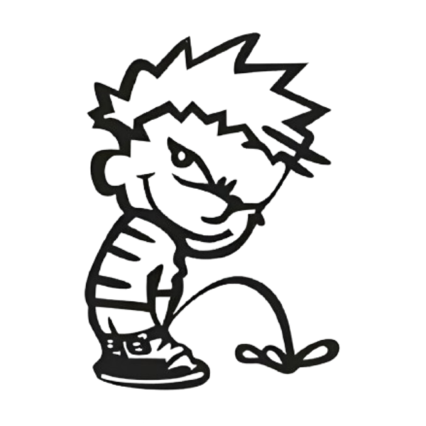 Sticker niño orinando