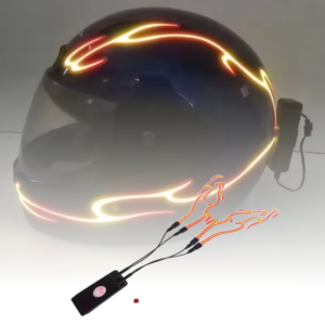 Luces LED de fuego para casco motocicleta y seguridad nocturna