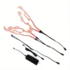 Luces LED de fuego para casco motocicleta y seguridad nocturna