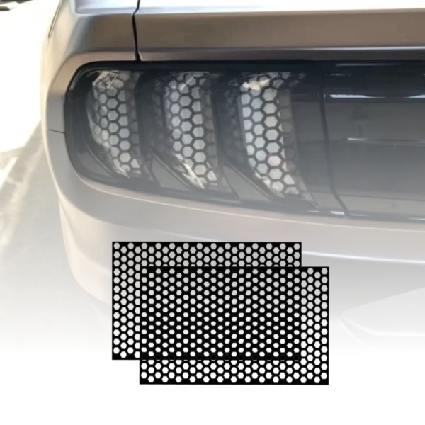 Vinilo con formas de panal para focos del auto de 48 cm x 30 cm