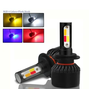 Luces LED delanteras (altas) estroboscópicas, antinieblas 60W de enchufes H4 H7 H8 H9 H11 9005 9006