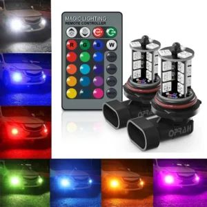 2 unidades de luces delanteras LED bajas antiniebla de enchufes H8 H11 H3 H7 5050SMD 9005 Hb3 H27 880 881 RGB