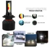 Luces LED delanteras (altas) estroboscópicas, antinieblas 60W de enchufes H4 H7 H8 H9 H11 9005 9006