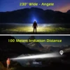 Linterna frontal con Sensor LED recargable por USB, linterna frontal COB, luz intensa, resistente al agua